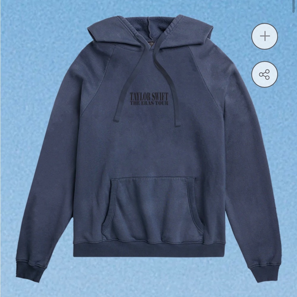 Taylor Swift Eras Tour XS Washed Blue Hoodie Authentic New - Picture 1 of 7